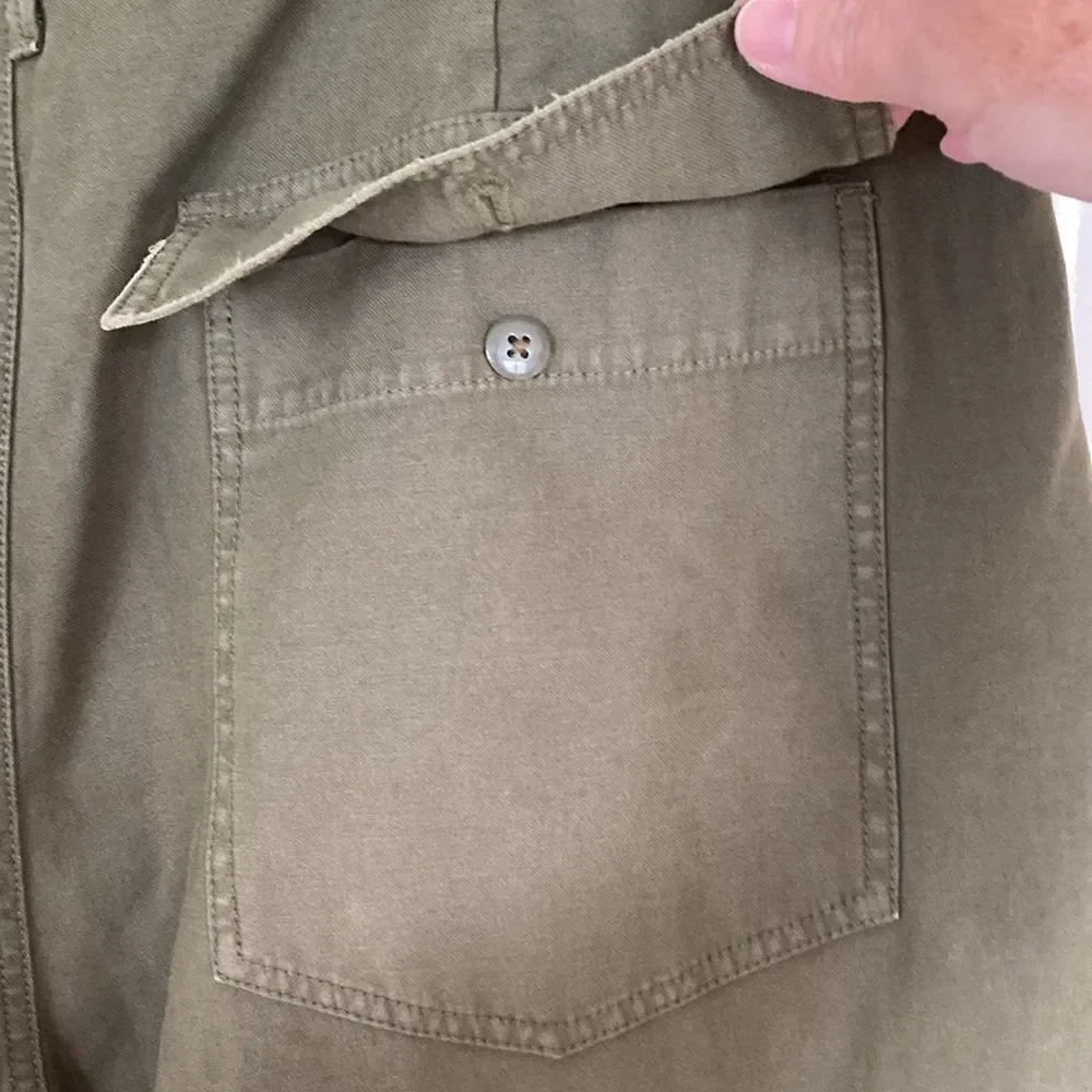 Sun + Stone Ouigi‎ Theodore Men's Utility Pants 34 Army Green
